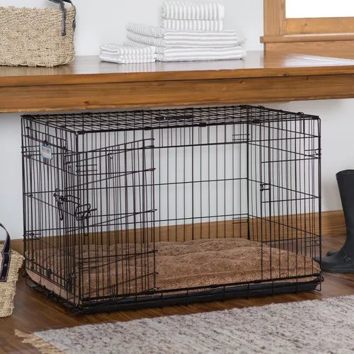Vista 8 de Bowsers - Colchón de lujo para perro, extragrande, diseño de huesos de chocolate