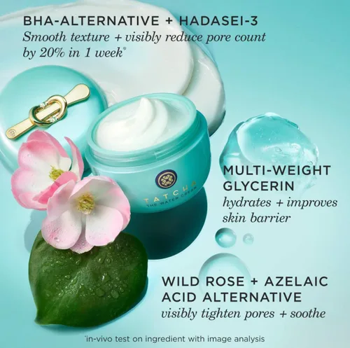 Vista 7 de TATCHA The Water Cream Cream Moisturizer for Face, Optimal Hydration For Pure Poreless Skin