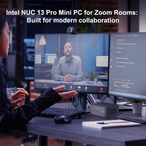 Vista 7 de Intel NUC 13 Pro, NUC13ANHi7 Home & Business Desktop Mini PC Barebone, procesador Core i7-1360P (12 núcleos y 5.0 GHz), gráficos Intel Iris Xe, 16