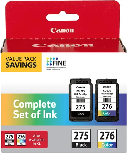 Vista 2 de Canon PG-275/CL-276 Multi Pack PG-275 Depósito de tinta negra, compatible con impresoras PIXMA