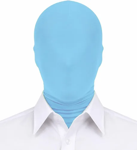 Vista 22 de Máscara de capucha Zentai de elastano de cobertura completa para hombre y mujer para disfraz de Halloween
