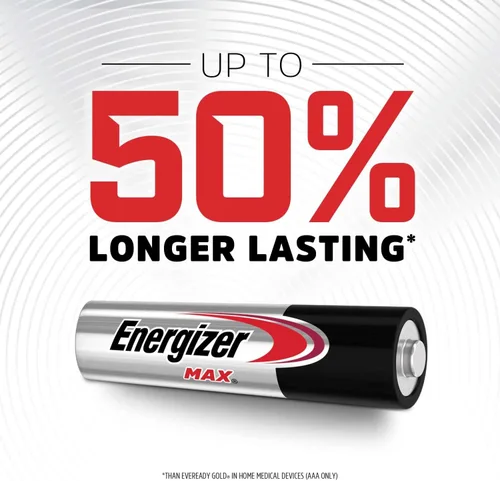 Vista 2 de Energizer - Pilas AAA, pilas alcalinas triple A Max, 4