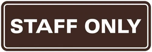 Vista 16 de All Quality Letrero estándar para pared o puerta Fácil instalación Señales de trabajo de oficina Seguridad mejorada – Negro – Pequeño