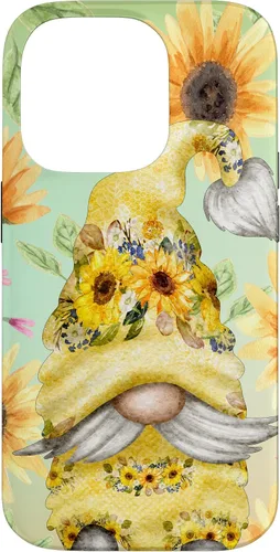 Vista 17 de Sunflower Gnome for Garden Mom Hippies Cute Summer Pattern Case for iPhone 17