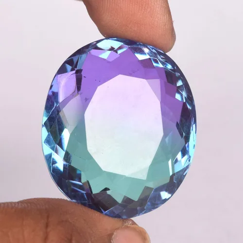 Vista 3 de GEMHUB Cuentas de piedras preciosas sueltas para pulseras Piedras de forma ovalada para la fabricación de joyas
