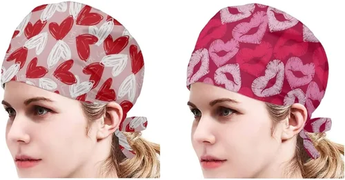 Vista 42 de Babrukda Paquete de 2 gorras con banda para el sudor ajustable con lazo en la espalda, gorro divertido