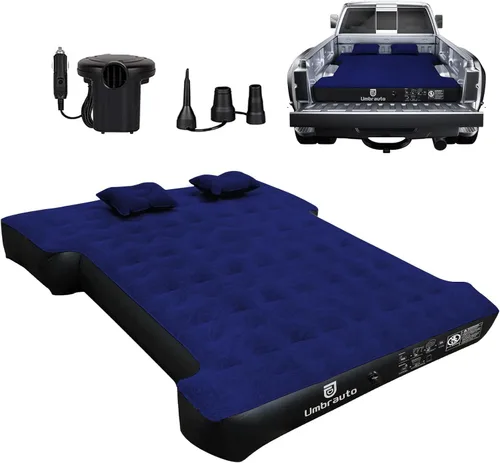 Vista 15 de Colchón de aire Umbrauto para camas de camión cortas de tamaño completo de 5.5-5.8 pies, colchón de aire inflable para tienda de camión con bomba