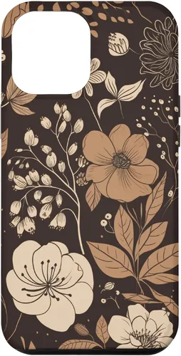 Vista 26 de Hazelnut Brown Wildflower Floral Flower Design Case for iPhone 17