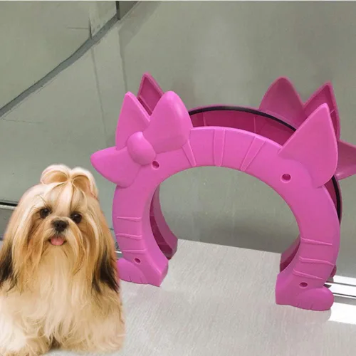 Vista 7 de Puerta para gatos, puerta interior para gatos, paso grande para gatos adultos de hasta 20 libras, puerta de mascota fácil de instalar, se mantiene