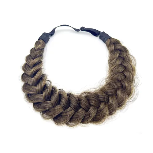 Vista 40 de Diadema Trenzada de 2 Hebras Despeinada Clásica Gruesa Trenzas Anchas Elástica Extensible de Calidad Sintética Diadema Trenzada para Mujeres Niñas