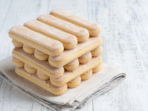 Vista 7 de Sanniti Galletas italianas Savoiardi Ladyfingers Producto de Italia Galletas ideales para aperitivos y tiramisú, 17.64 oz (17 onzas)