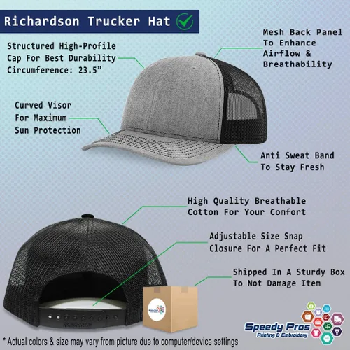 Vista 2 de Richardson Trucker Hat Abaco Barb Horses Polyester Baseball Cap