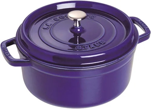 Vista 22 de Staub olla de hierro cocotte redonda de 6-1/4 cuartos de galón, Albahaca