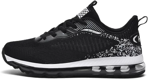 Vista 2 de GSIGUL Zapatillas de correr para hombre antideslizantes para gimnasio tenis caminar zapatos de entrenamiento ligeros