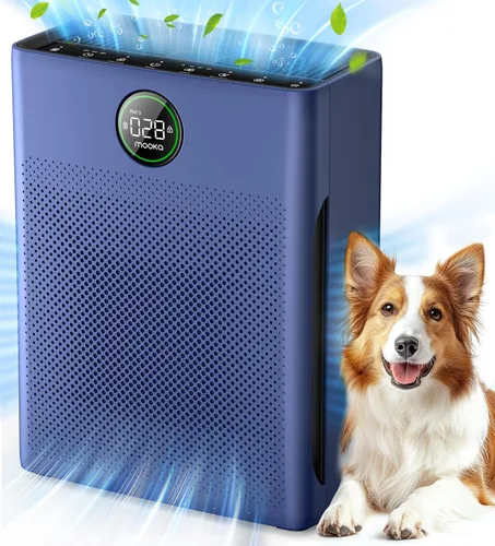 Vista 11 de Purificadores de aire para el hogar, habitación grande de hasta 2200 pies cuadrados, purificador de aire MOOKA para mascotas domésticas con filtro