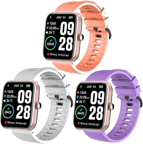 Vista 4 de smaate Correa de reloj de silicona para S2, compatible con TOZO S2 reloj inteligente de 1.69 pulgadas, correa de repuesto deportiva transpirable