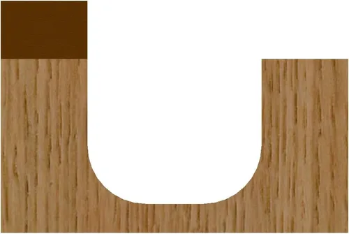 Vista 4 de Whiteside Router Bits 1372B - Broca para cuenco y bandeja, radio de 1/4 pulgadas, diámetro de corte de 3/4 pulgadas, longitud de corte de 5/8