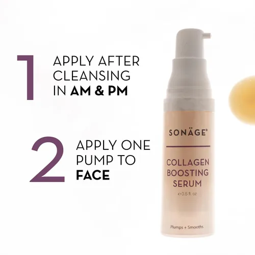 Vista 5 de Sonage Collagen Boosting Serum: Vegan Anti-Aging Face Serum Plumps, Smooths, Minimizes Pores, Wrinkles