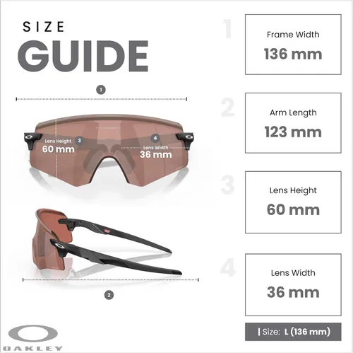 Vista 20 de Oakley Encoder OO9471 - Gafas de sol rectangulares para hombre, correa y kit de cuidado iWear de diseñador