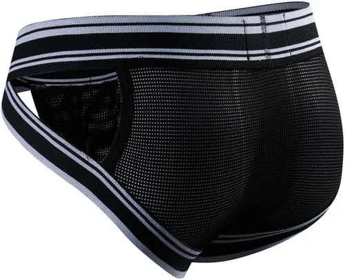 Vista 4 de JOCKMAIL Mesh Athletic Supporters - Calzoncillos para hombre, ropa interior cómoda para gimnasio