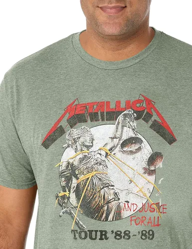 Vista 3 de Camiseta exclusiva de Metallica Justice for All, Verde