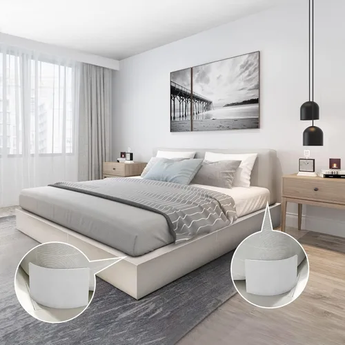 Vista 9 de GripNHold Soporte para sábanas Soporte discreto y resistente para sábanas, tensor de sábanas de 360 grados, agarre antideslizante para sábanas