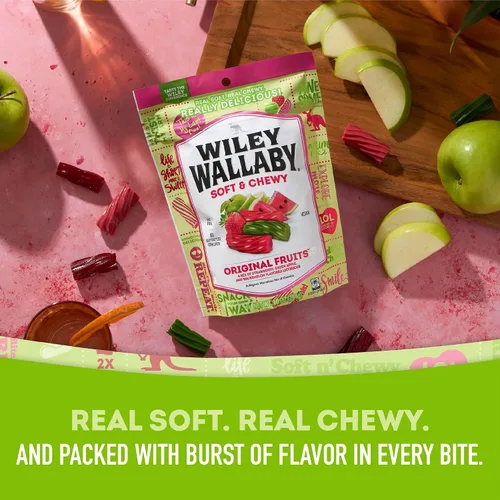 Vista 5 de Wiley Wallaby Original Fruits - Caramelo de regaliz suave y masticable