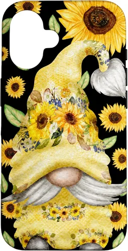 Vista 32 de Sunflower Gnome for Summer Garden Mom Cute Floral Pattern Case for iPhone 17