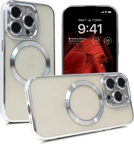 Vista 9 de Funda compatible con Apple iPhone 12 Pro Max, [transparente + dorado] para mujeres/hombres, a prueba de golpes, resistente, bonita funda protectora