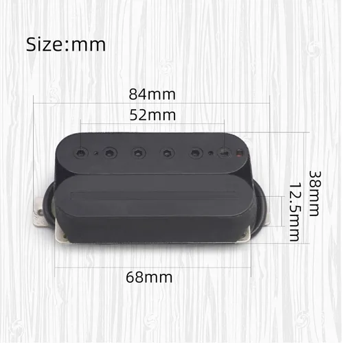 Vista 4 de MAXCHEER Alnico - Guitarra eléctrica de 5 puentes, hoja humbucker/tornillo hexagonal, ajuste de doble bobina, pastilla de guitarra con 4 cables