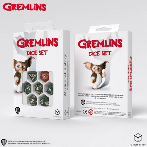 Vista 3 de Juego de dados Gremlins de Q-Workshop, dados