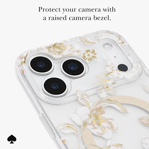 Vista 5 de kate spade new york Funda para iPhone 18 Pro - Toile de otoño