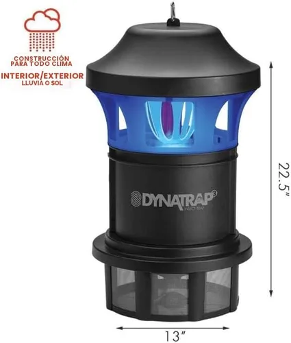 Vista 3 de DynaTrap DT1775. Trampa para mosquitos y otros insectos voladores de 1 acre – Mata mosquitos, moscas, avispas, jejenes y otros insectos voladores