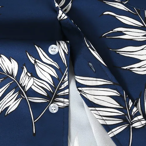 Vista 4 de APTRO Men's Casual Hawaiian Shirt Short Sleeve Quick Dry Cruise Beach Shirts