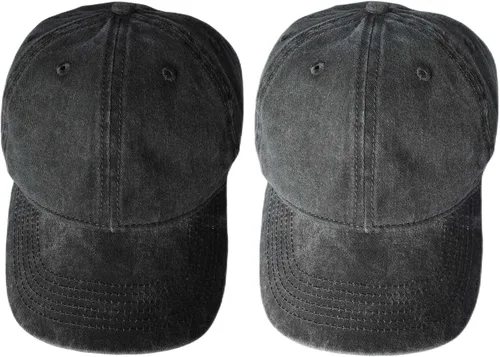 Vista 2 de TSSGBL - Gorras de béisbol ajustables de algodón lavado estilo vintage, sin estructura, de perfil bajo, desgastadas, gorra clásica para papá