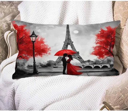 Vista 15 de EKOBLA Fundas de almohada decorativas de lino con textura retro abstracta, azul, cian, rojo, amarillo, para cama, sofá, rectangular, rectangular, 12