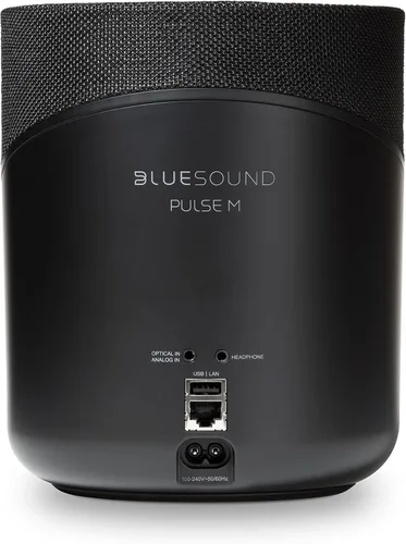 Vista 2 de Bluesound Pulse M - Altavoz inalámbrico de transmisión de música omnihíbrido con Bluetooth, color negro, compatible con Alexa y Siri
