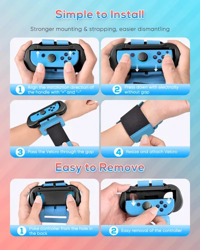 Vista 5 de MENEEA Wrist Strap Compatible with Just Dance 2025 2024 2023for Zumba Burn It Up,Adjustable Wrist Bands for Nintendo Switch & OLED Model for