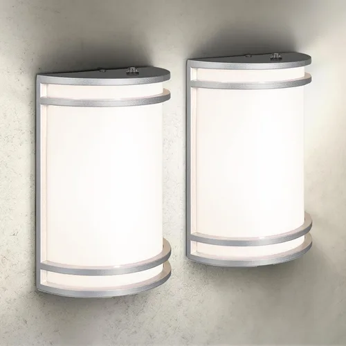 Vista 17 de ASD - Aplique de pared LED para exteriores, del atardecer al amanecer Fotocélula negra