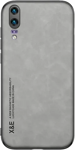 Vista 5 de Kepuch Silklike Funda para Huawei P20 - Cubierta Parachoques Placa De Metal Incorporada Para Huawei P20 - Negro