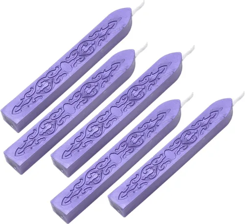 Vista 8 de Varillas de Cera para Sellar, Yoption 10 Piezas Varillas de Cera Multicolor con Mechas para Invitación de Boda Sobres de Regalo Tarjetas de Navidad