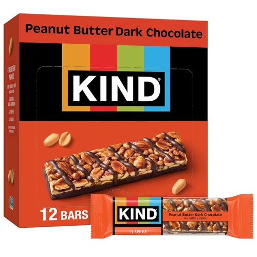 Vista 10 de KIND Barras de nueces, almendras, caramelo y sal marina, aperitivos saludables, sin gluten, bajas en azúcar, 0.21 onzas de proteína, 12