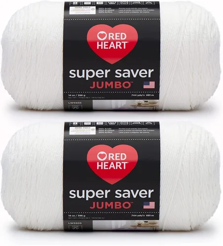 Vista 99 de Red Heart Super Saver Jumbo Ovillo de lana, Amatista