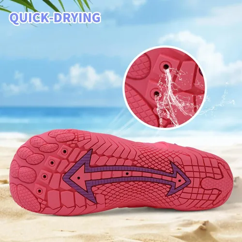 Vista 3 de Zapatos de playa y piscina de secado rápido, sin cordones, para mujeres y hombres, para surf, yoga y deportes acuáticos