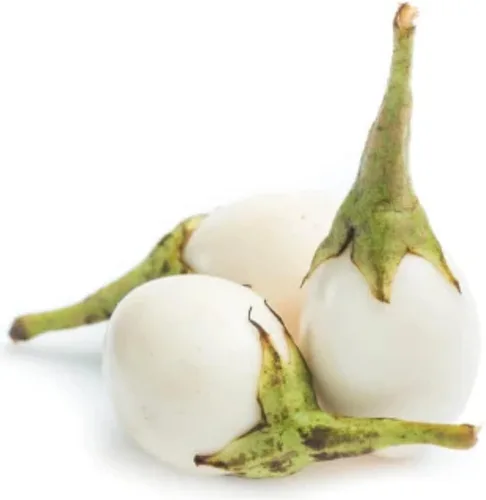 Vista 4 de 20 semillas de berenjena africana redondas blancas semillas vegetales comestibles para plantar