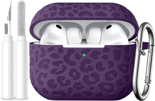 Vista 13 de Funda compatible con AirPods Pro 3 (2025), silicona suave compatible con Apple AirPods Pro 3 para mujeres, bonita funda Air Podspro3 con llavero