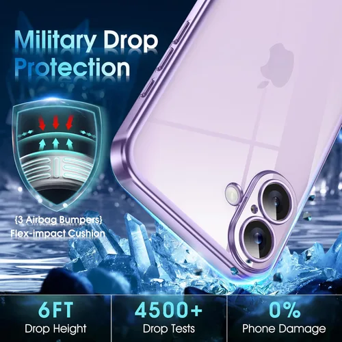Vista 438 de Supdeal Funda cristalina transparente para iPhone 11, [No se amarillea] [Protección de la cámara] [Probado contra caídas de grado militar] Funda