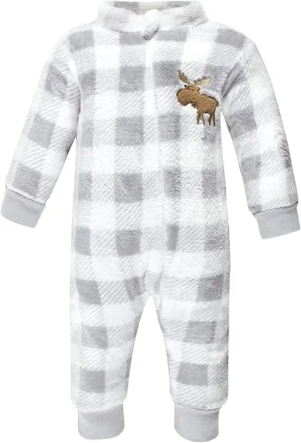 Vista 3 de Hudson - Overoles, mamelucos y enteritos de tela polar unisex para bebés