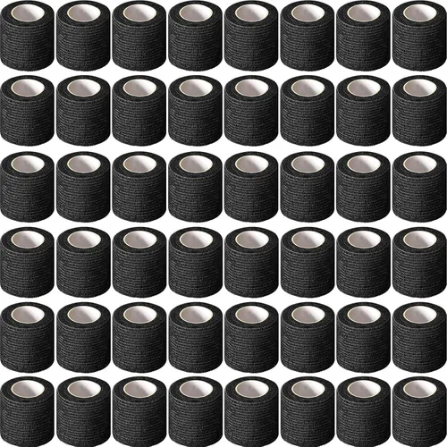 Vista 22 de Treela Paquete de 48 vendajes autoadhesivos a granel, 2 pulgadas x 5 yardas, vendaje cohesivo autoadherente, cinta elástica atlética, cinta