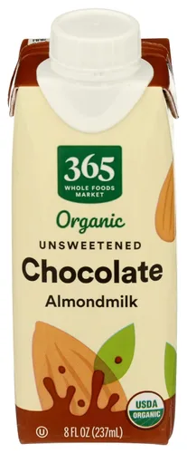 Vista 11 de 365 de Whole Foods Market - Leche de almendra orgánica sin endulzar de vainilla, envase de 32 onzas líquidas